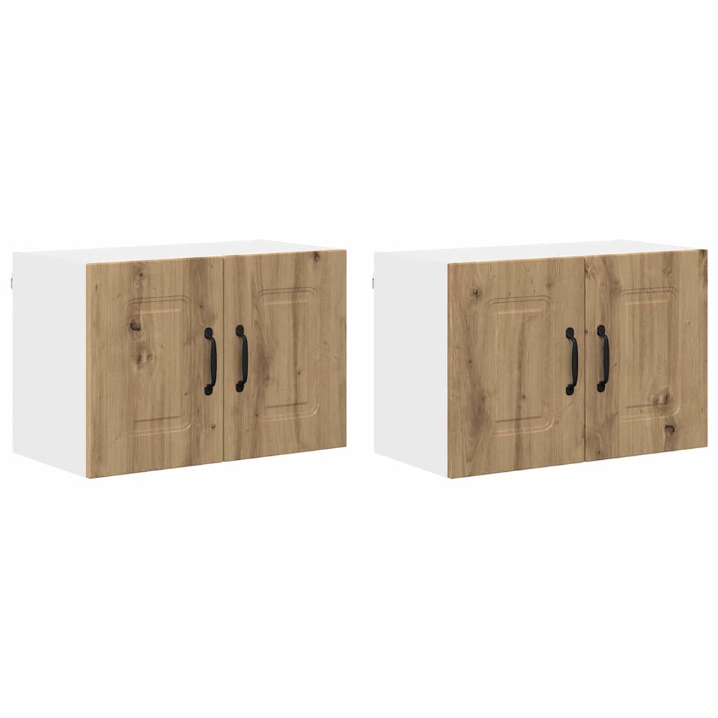Kitchen Wall Cabinet 2 pcs Artisan Oak 60 x 31 x 40 cm